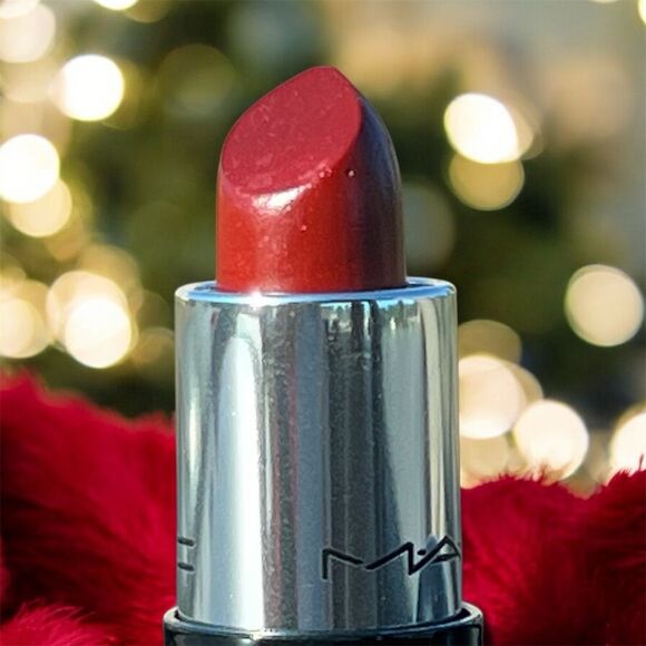 MAC HOLIDAY 2024 Lustreglass Mini Lipstick Cherish Me Cream Long-lasting - Picture 2 of 14